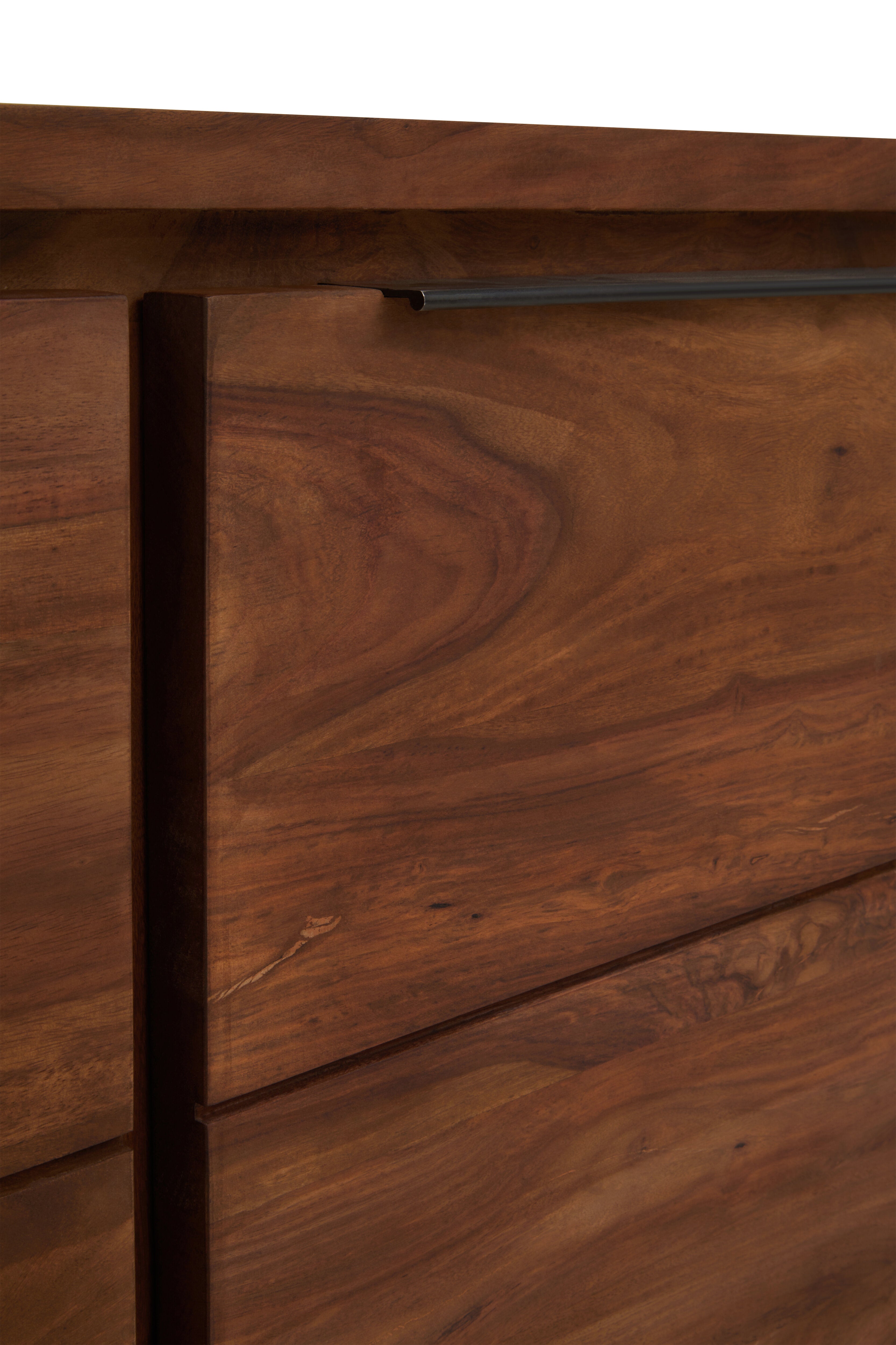 Indo Sheesham & Brown Acacia Wood Sideboard